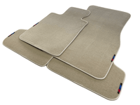 Beige Floor Mats For BMW 1 Series E81 With M Package - AutoWin