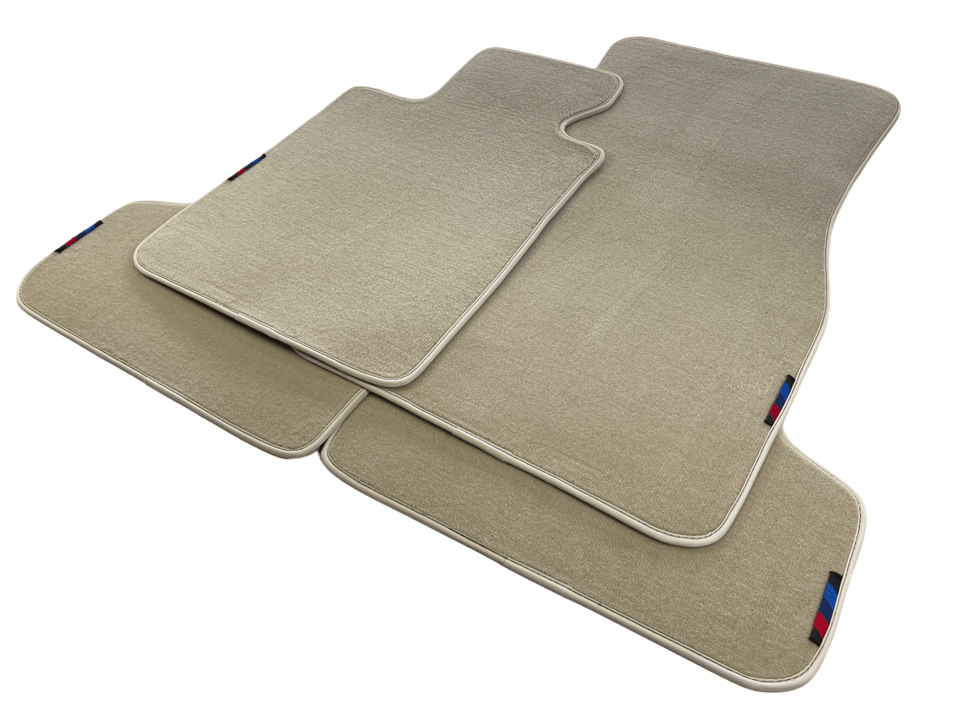 Beige Floor Mats For BMW 1 Series E82 With M Package - AutoWin