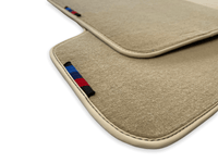 Beige Floor Mats For BMW 1 Series F20 With M Package - AutoWin