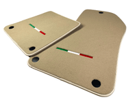 Beige Floor Mats For Ferrari 599 Coupe 2006-2012 Italian Edition - AutoWin