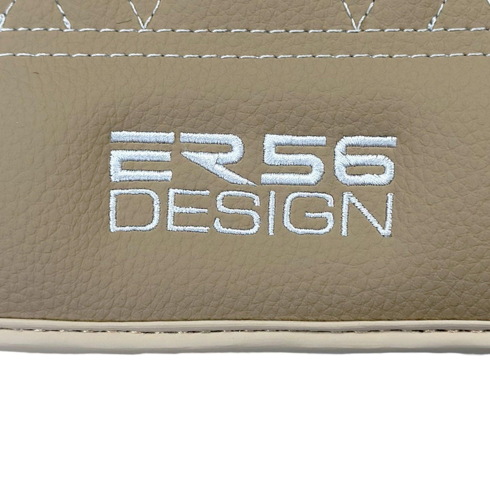 Beige Leather Floor Mats For BMW 4 Series G22 Coupe - AutoWin