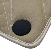 Beige Leather Floor Mats For Mercedes Benz E-Class W212 Sedan (2009-2013) | ER56 Design - AutoWin