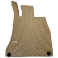 Beige Leather Floor Mats For Mercedes Benz GLE-Class C167 Coupe (2020-2023) | ER56 Design - AutoWin