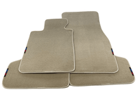 Beige Mats For BMW 1 Series F21 3-door Hatchback With M Package - AutoWin