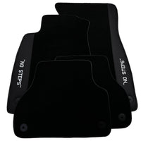 Black Floor Mats for Audi A6 - C6 Avant Facelift (2008-2011) | No Steps - AutoWin