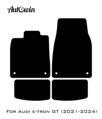 Black Floor Mats for Audi e-tron GT (2021-2024) | Fighter Jet Edition - AutoWin
