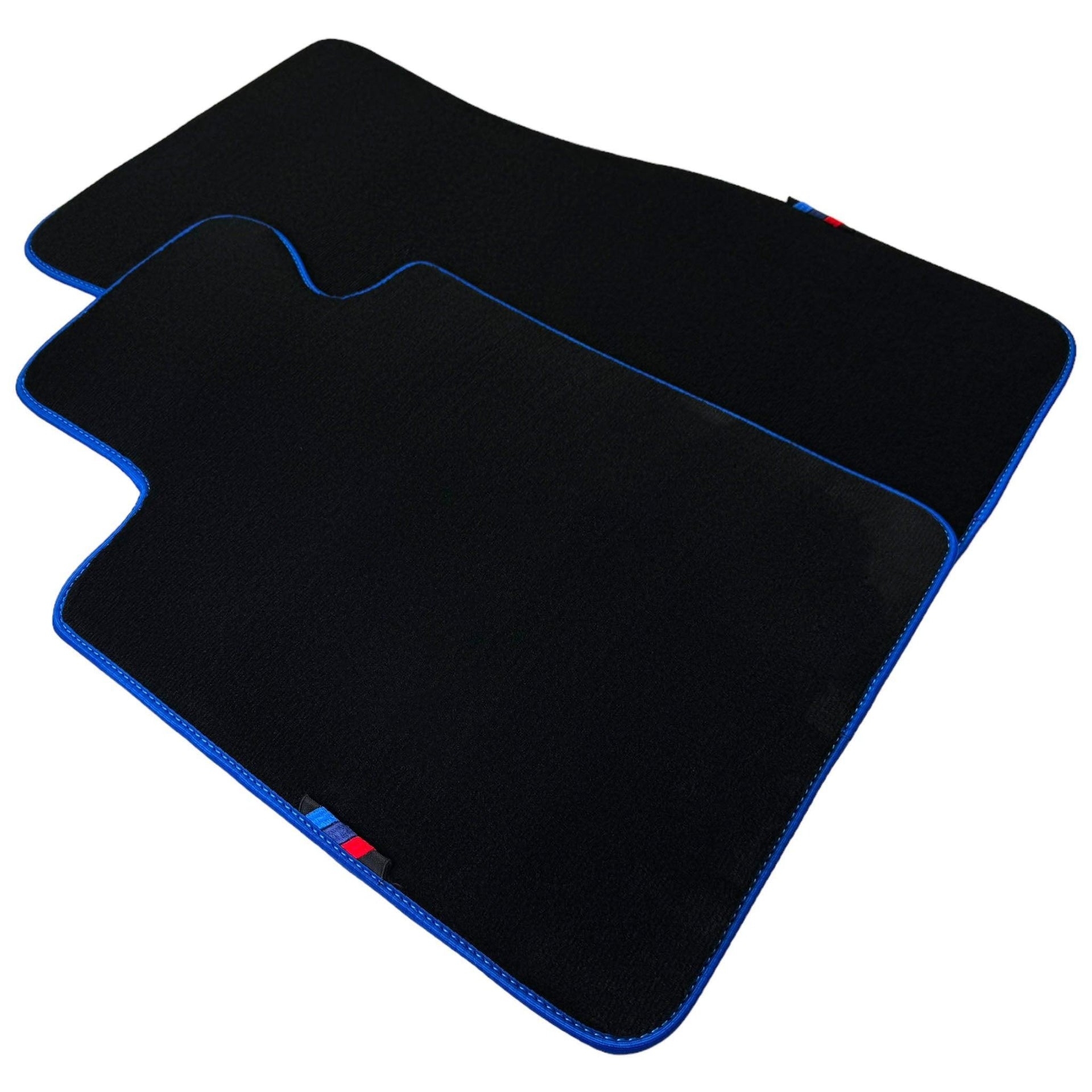 Black Floor Mats For BMW 2 Series F45 | Blue Trim - AutoWin