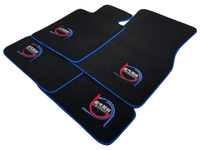 Black Floor Mats For BMW M2 G87 ER56 Design Limited Edition Blue Trim - AutoWin