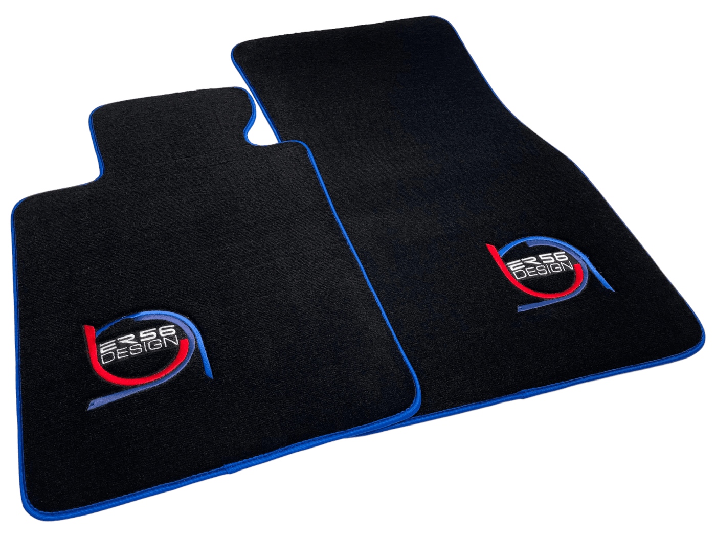 Black Floor Mats For BMW M2 G87 ER56 Design Limited Edition Blue Trim - AutoWin