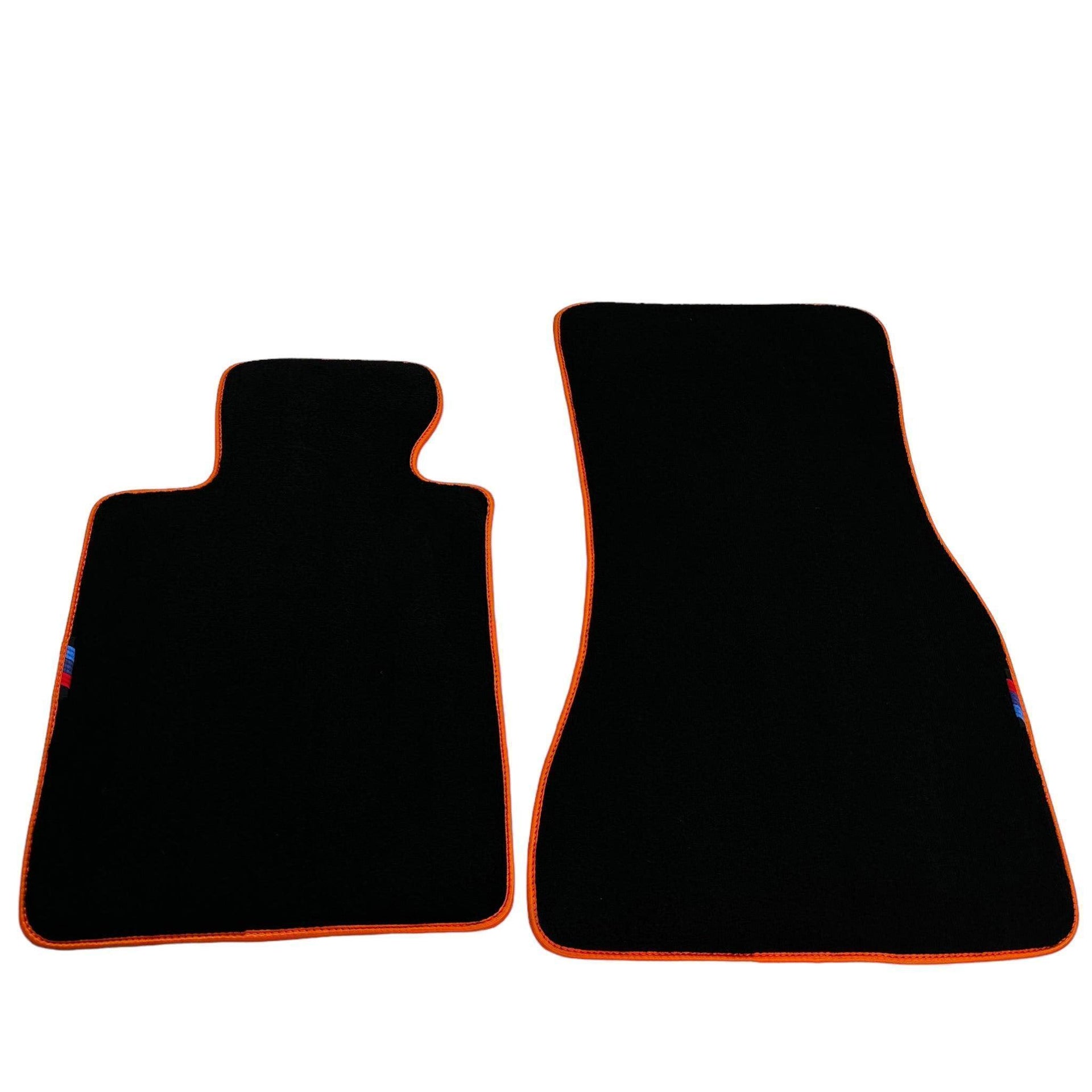Black Floor Mats for BMW iX (2022-2024) | Orange Trim - AutoWin