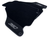 Black Floor Mats For Ferrari 360 Modena 1999-2005 With Alcantara Leather - AutoWin