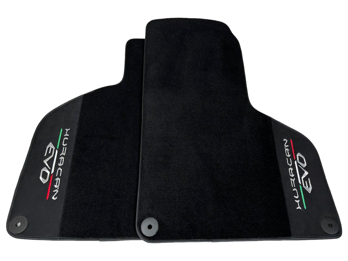 Lamborghini Huracan EVO (2014-2023): Black Leather Floor Mats