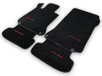 Black Floor Mats For Mercedes Benz E-Class W211 Sedan (2002-2009) | Fighter Jet Edition - AutoWin