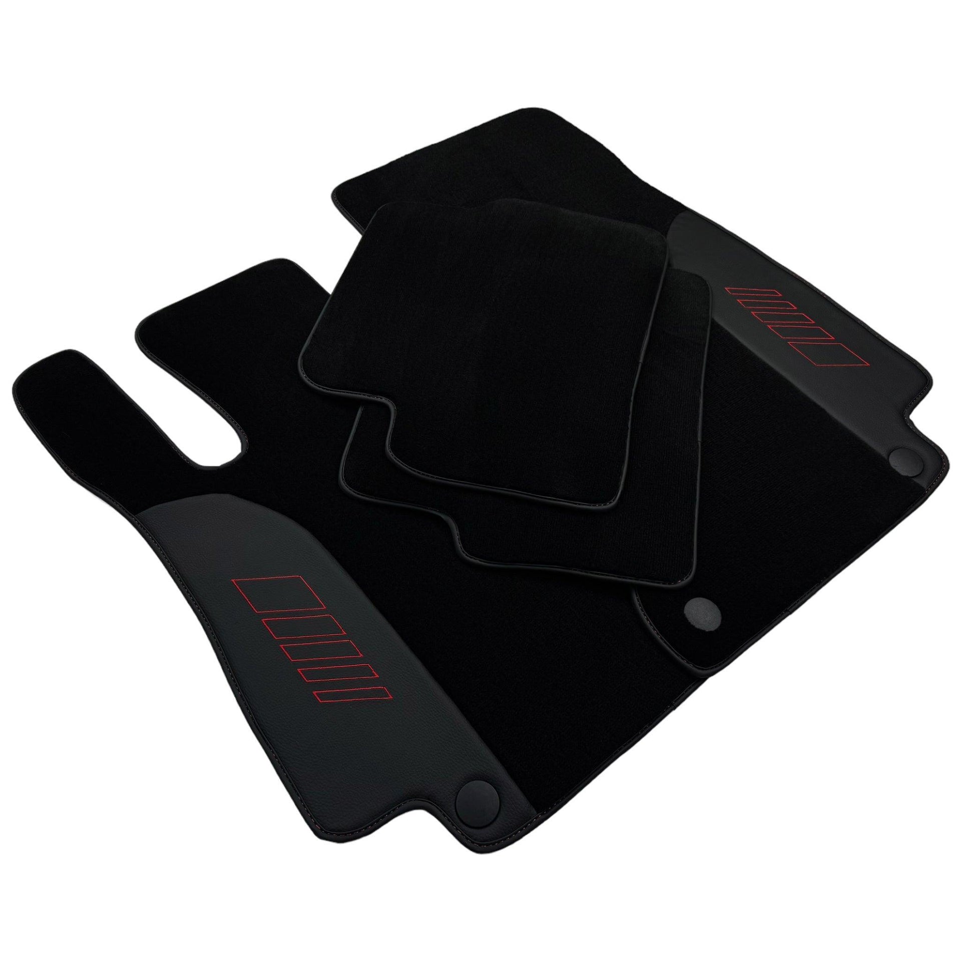 Black Floor Mats For Mercedes Benz E-Class W211 Sedan 4Matic (2002-2009) | AutoWin Edition - AutoWin