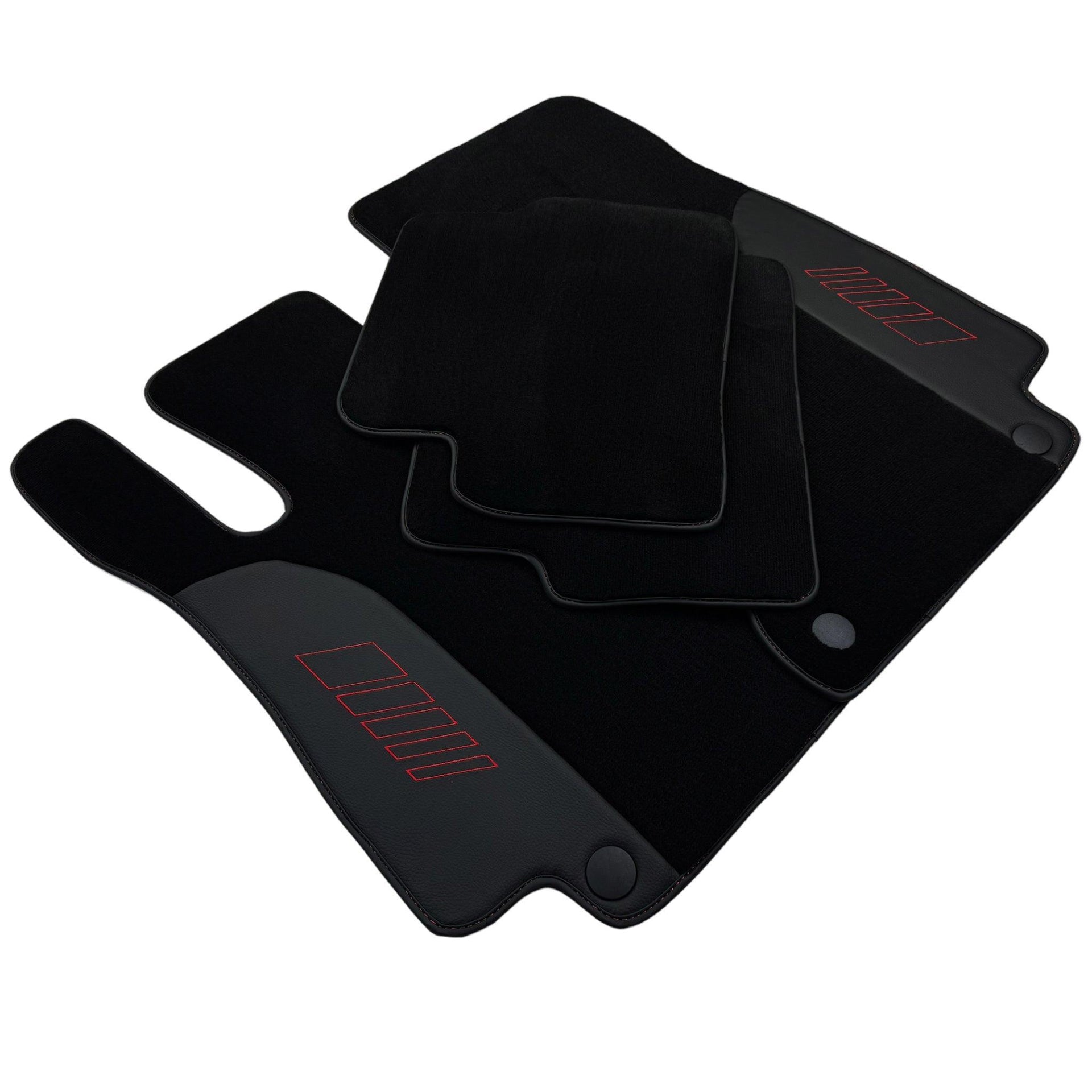 Black Floor Mats For Mercedes Benz M-Class W166 (2011-2015) | AutoWin Edition - AutoWin
