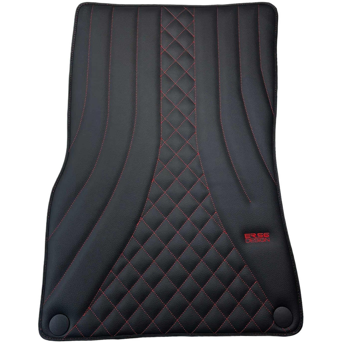 Black Leather Floor Mats For Mercedes Benz E-Class W214 Sedan (2023-2024) Hybrid | ER56 Design - AutoWin
