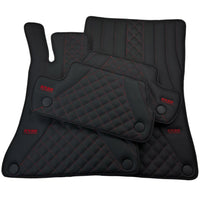 Black Leather Floor Mats For Mercedes Benz GLB-Class X247 (2020-2023) | ER56 Design - AutoWin