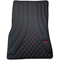 Black Leather Floor Mats For Mercedes Benz GLE-Class C167 Coupe (2020-2023) | ER56 Design - AutoWin