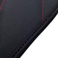 Black Leather Floor Mats For Mercedes Benz GLE-Class C167 Coupe - 5 Seats (2020-2023) Hybrid | ER56 Design - AutoWin