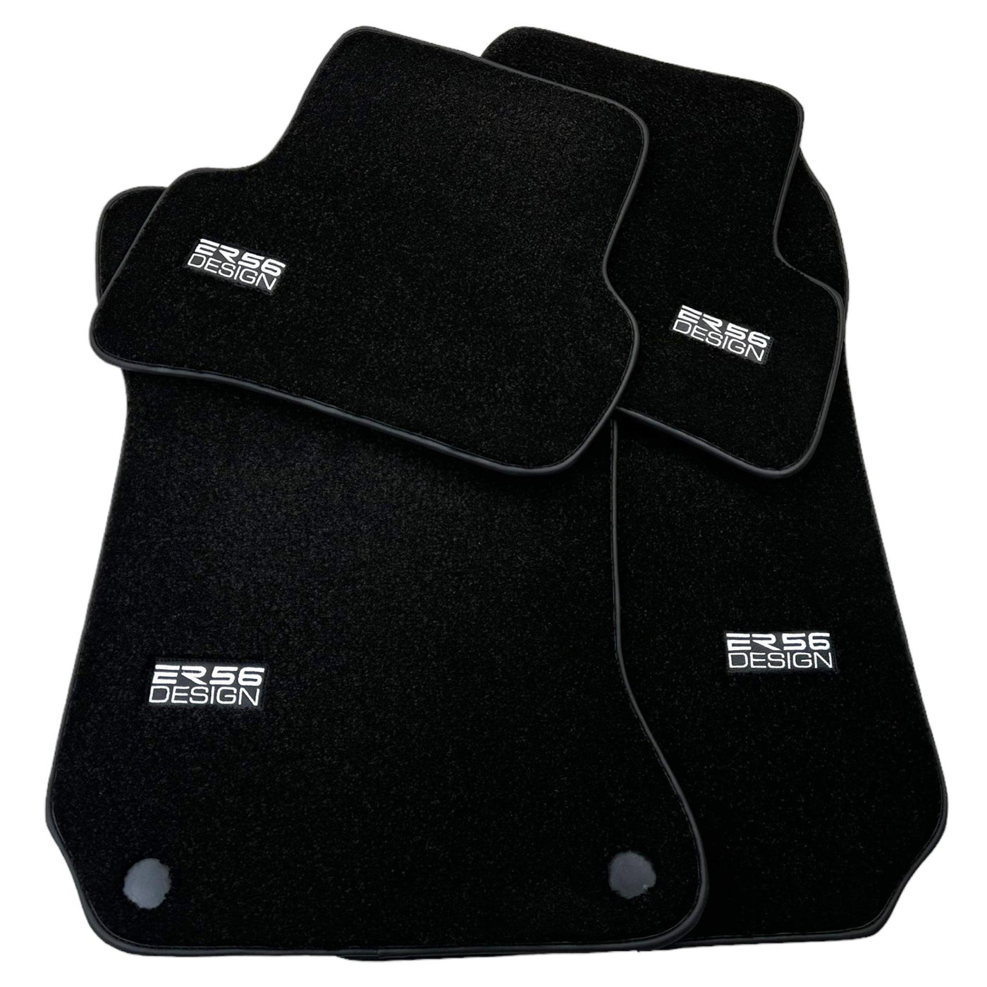 Black Luxury Floor Mats For Mercedes Benz GLS-Class X167 Maybach (2020-2023) | ER56 Design - AutoWin