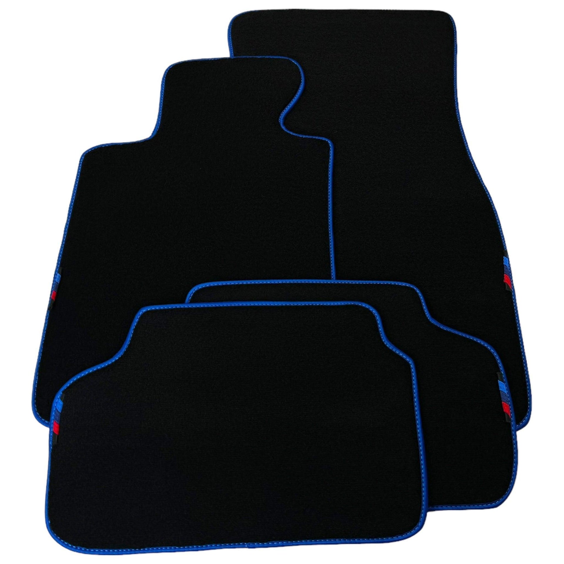 Black Mats For BMW 2 Series F23 Convertible | Blue Trim - AutoWin
