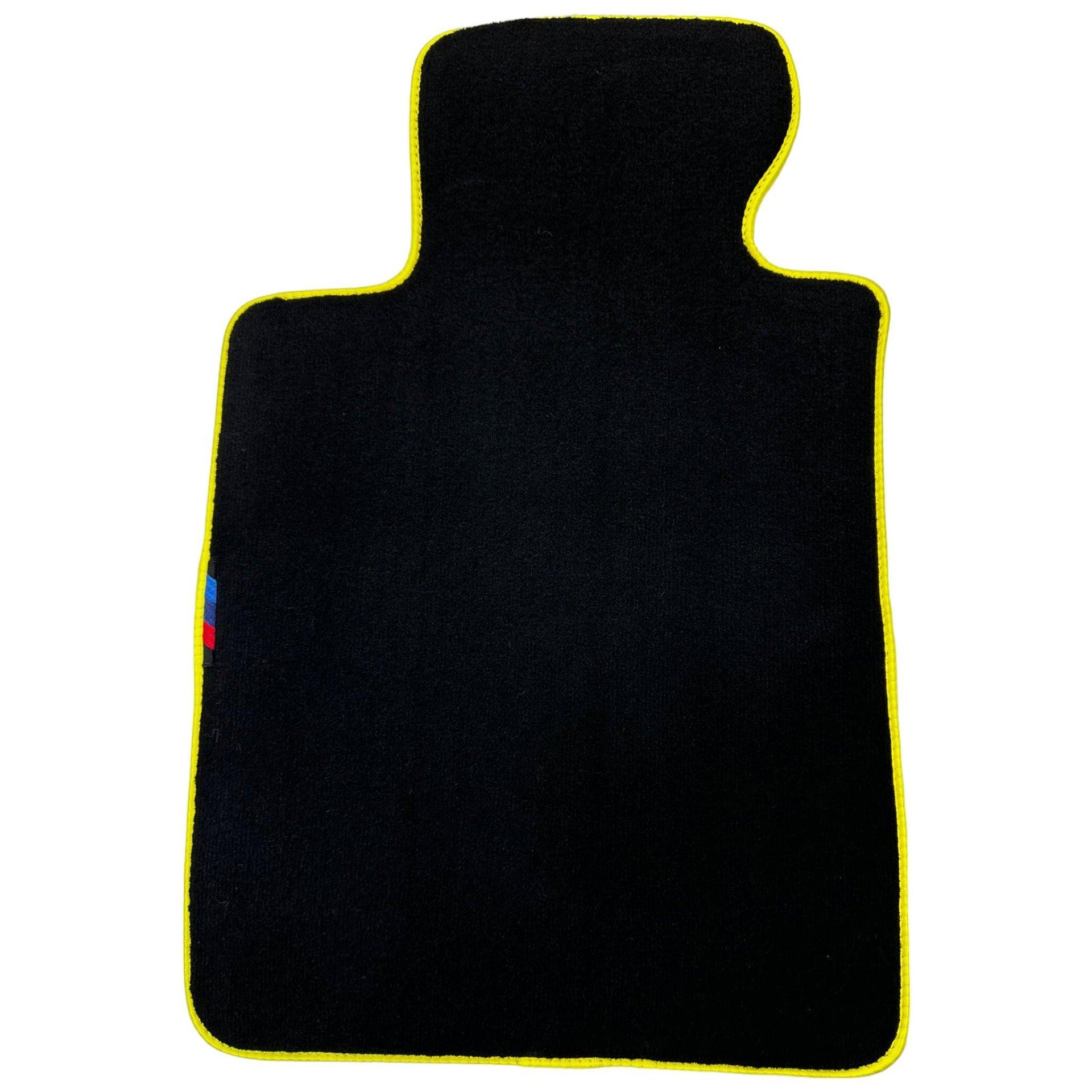 Black Mats For BMW 4 Series G26 Gran Coupe | Yellow Trim - AutoWin