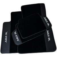 Black Mats For BMW 5 Series E34 Sedan No Steps Edition - AutoWin