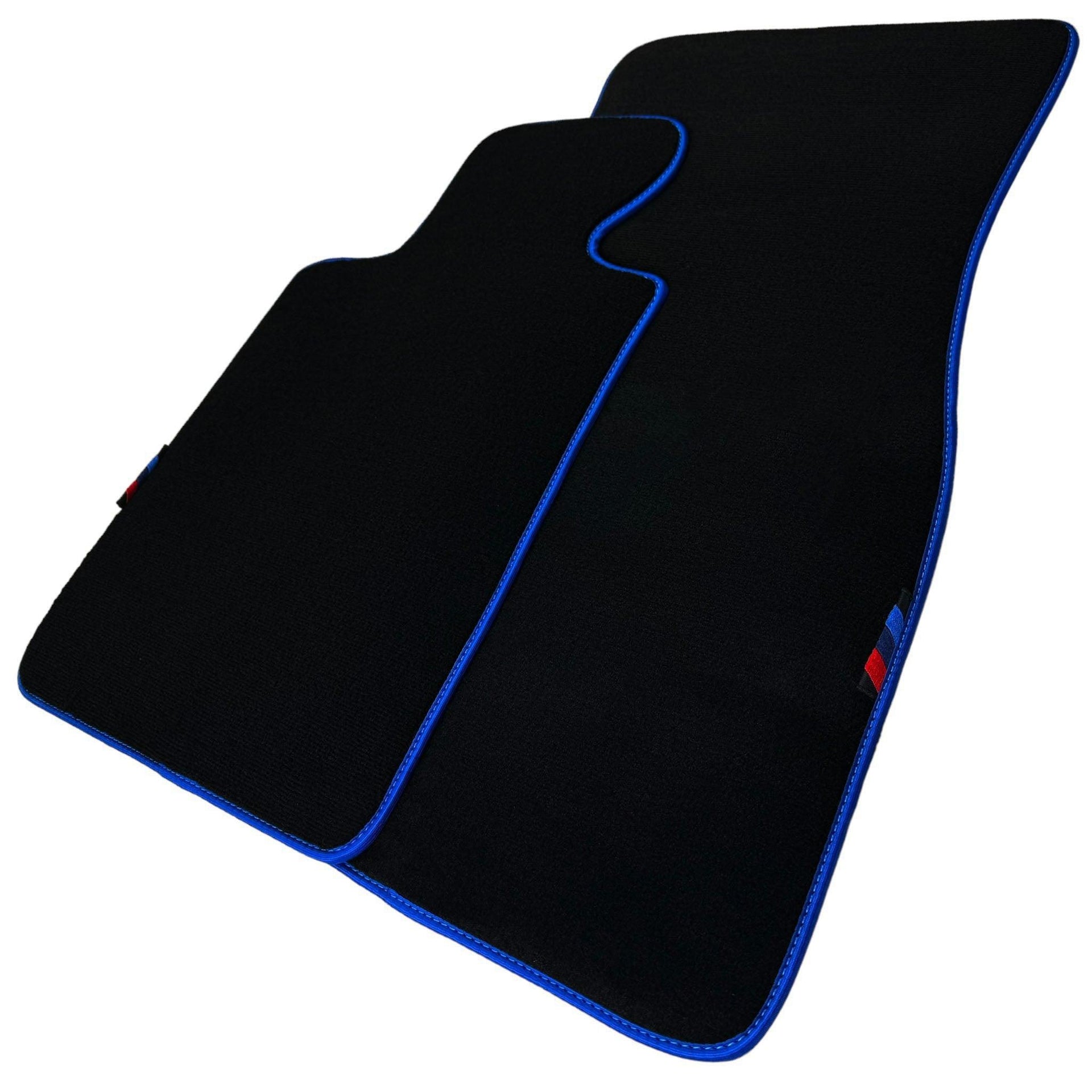 Black Mats For BMW 5 Series G30 | Blue Trim - AutoWin