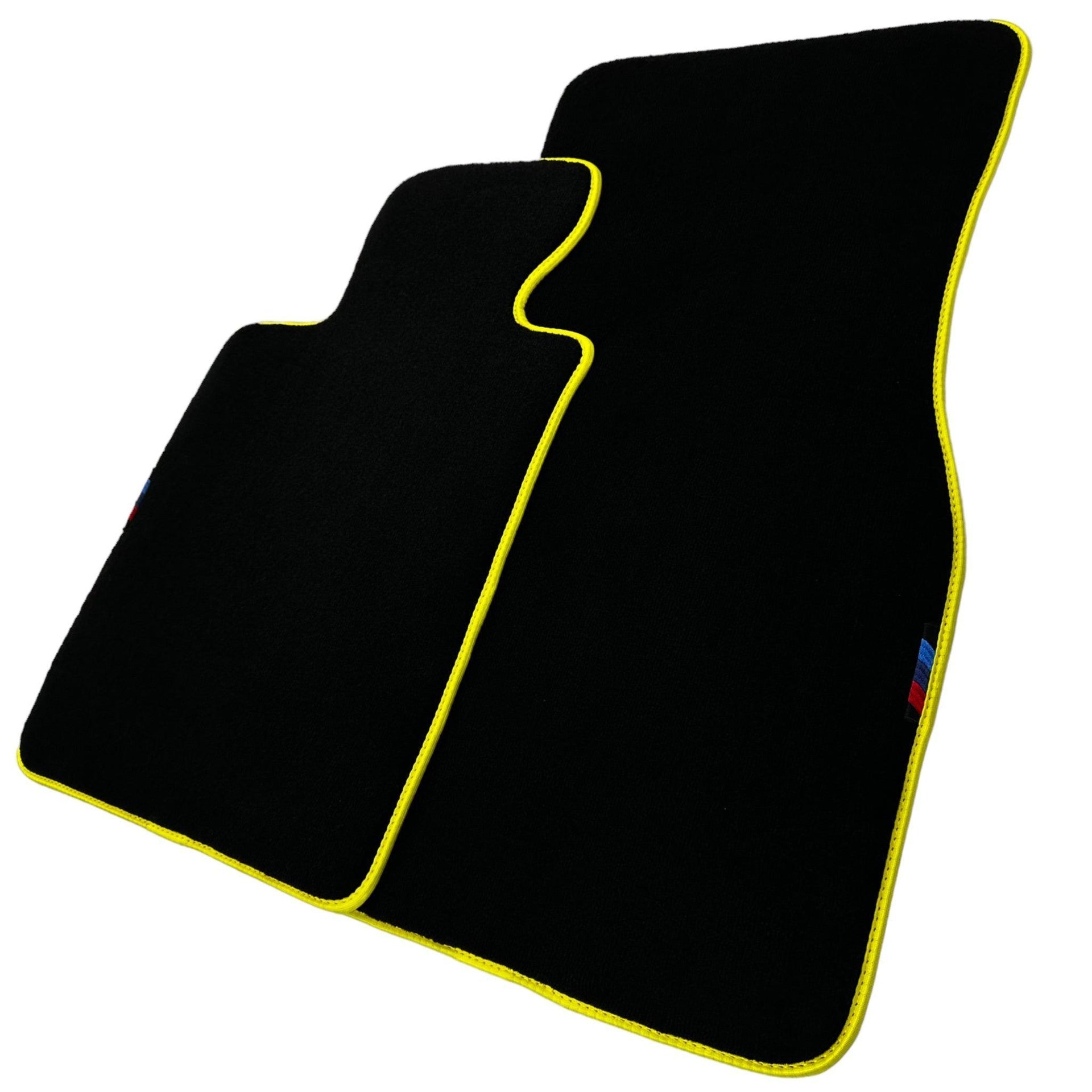 Black Mats For BMW M4 G82 Coupe | Yellow Trim - AutoWin