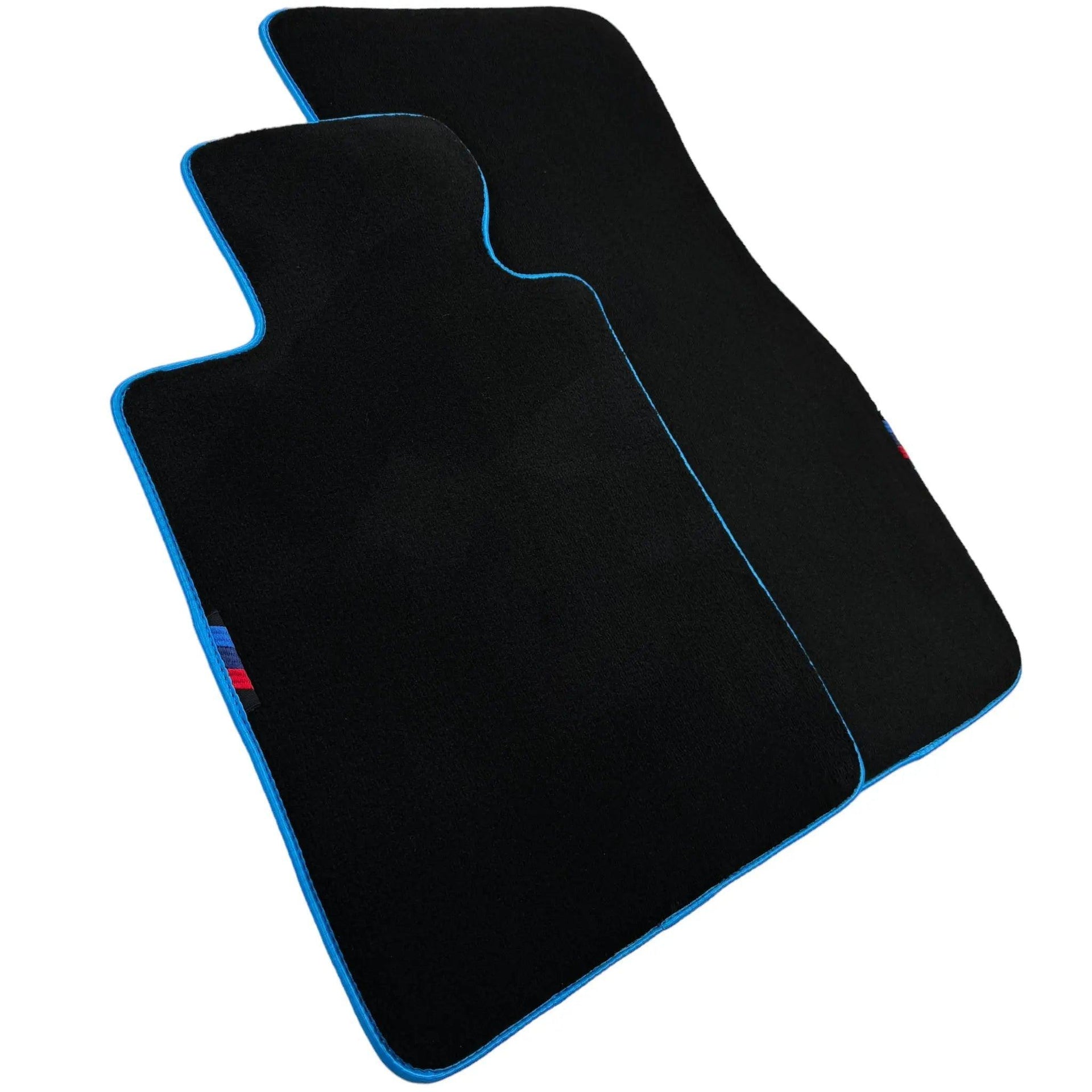 Black Mats For BMW X6M Series F86 | Sky Blue Trim - AutoWin