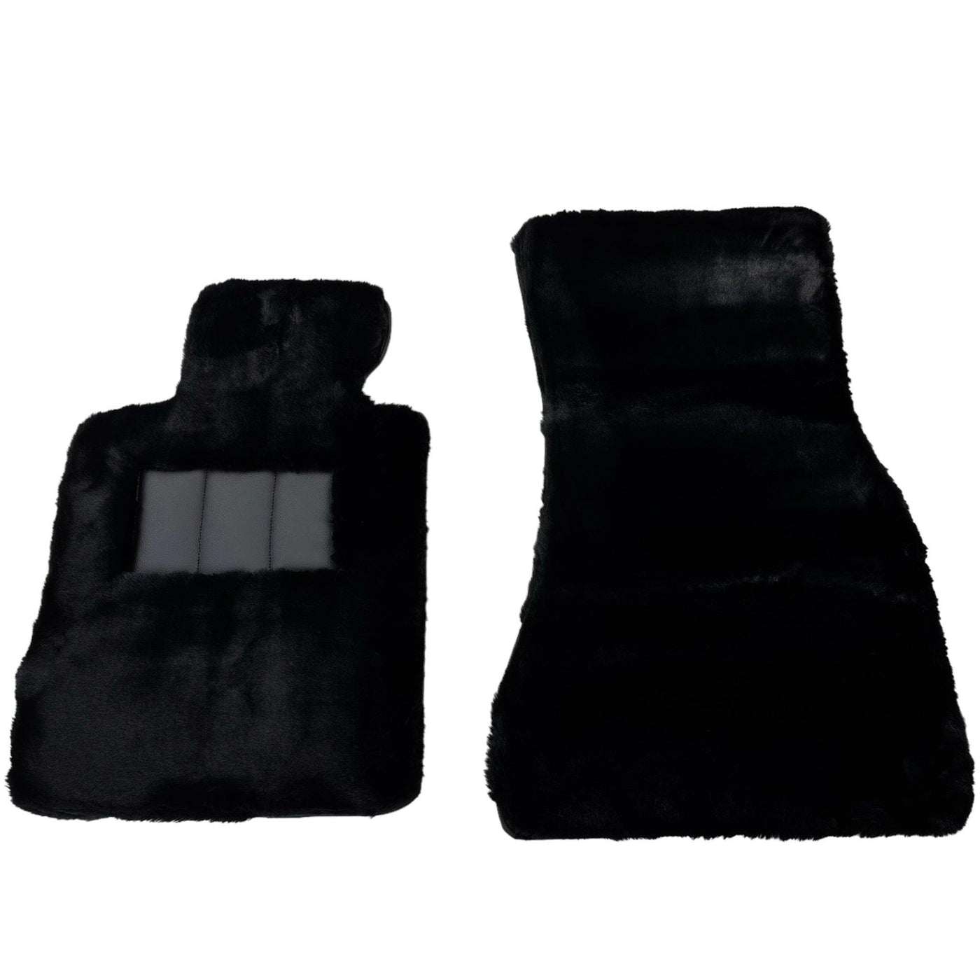 Black Sheepskin Floor Floor Mats For BMW 2 Series F22 - AutoWin