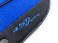 Blue Floor Mats For Ferrari 458 Italia 2009-2015 With Alcantara Leather - AutoWin