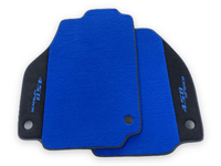 Blue Floor Mats For Ferrari 458 Spider 2012-2015 Alcantara Leather - AutoWin