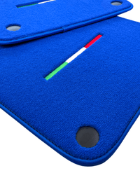 Blue Floor Mats For Ferrari 599 Coupe 2006-2012 Italian Edition - AutoWin