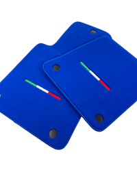 Blue Floor Mats For Ferrari 599 Coupe 2006-2012 Italian Edition - AutoWin
