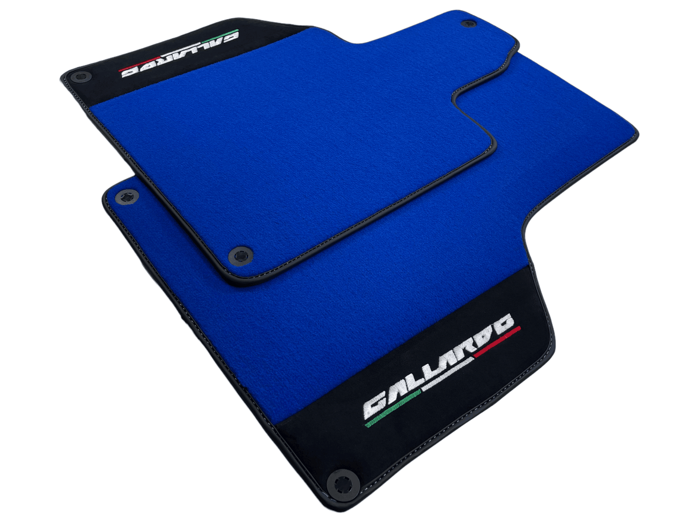 Blue Floor Mats for Lamborghini Gallardo With Alcantara Leather - AutoWin