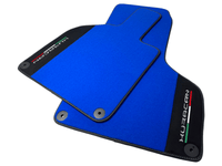 Blue Floor Mats for Lamborghini Huracan With Alcantara Leather - AutoWin