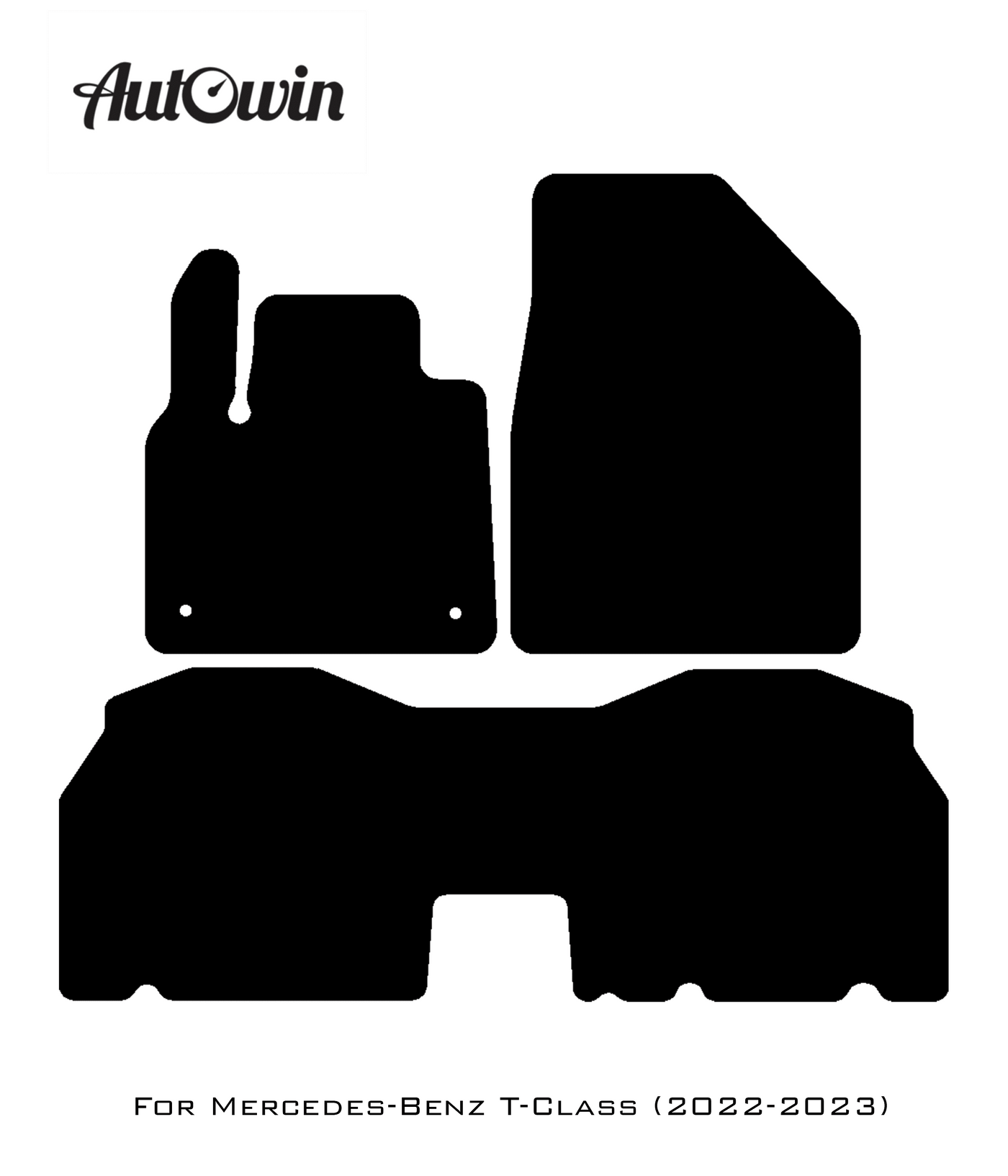 Blue Floor Mats For Mercedes Benz T-Class W420 (2022-2023) | Limited Edition - AutoWin