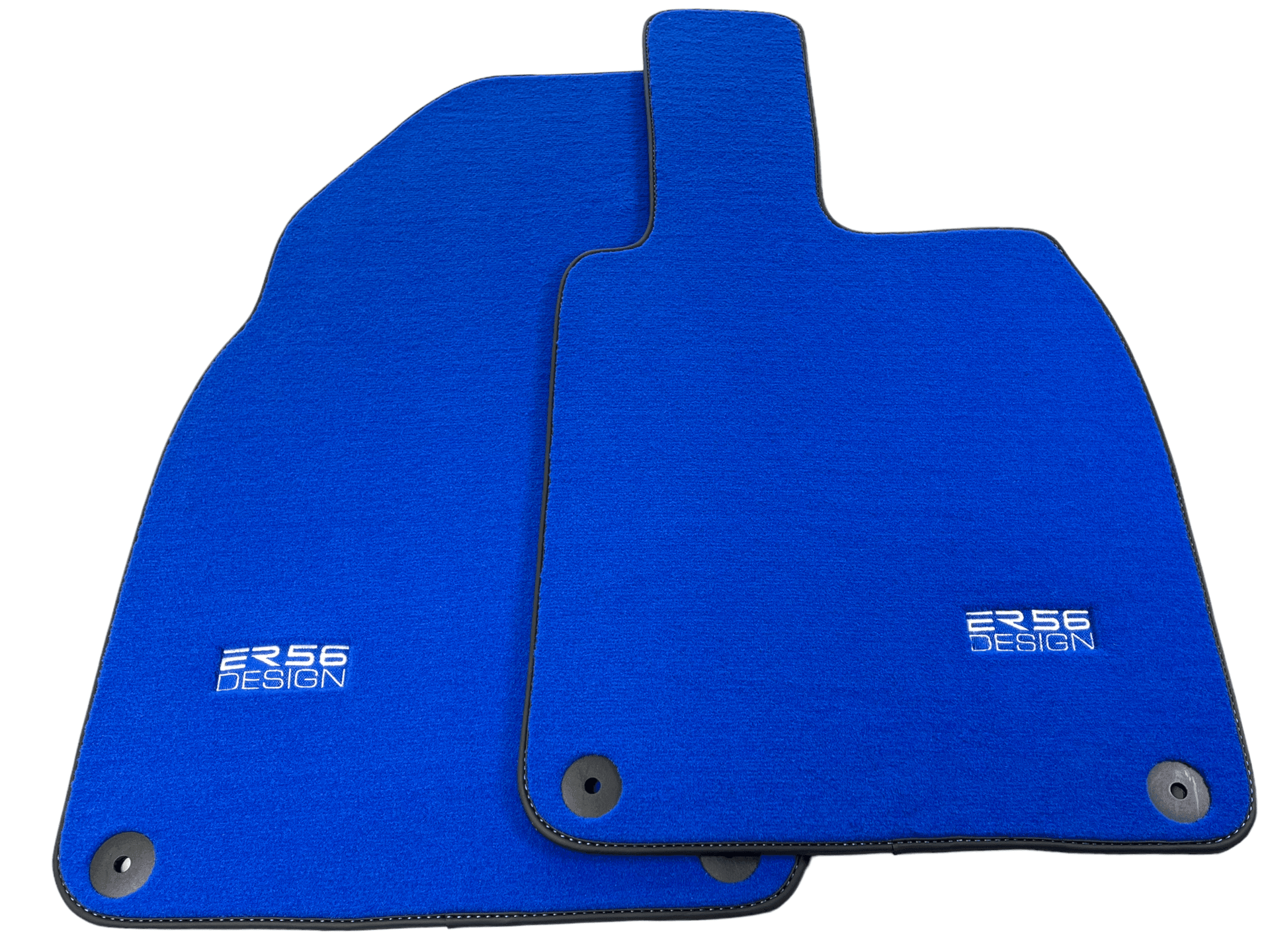 Blue Floor Mats for Porsche 718 Boxster 2016-2023 ER56 Design - AutoWin