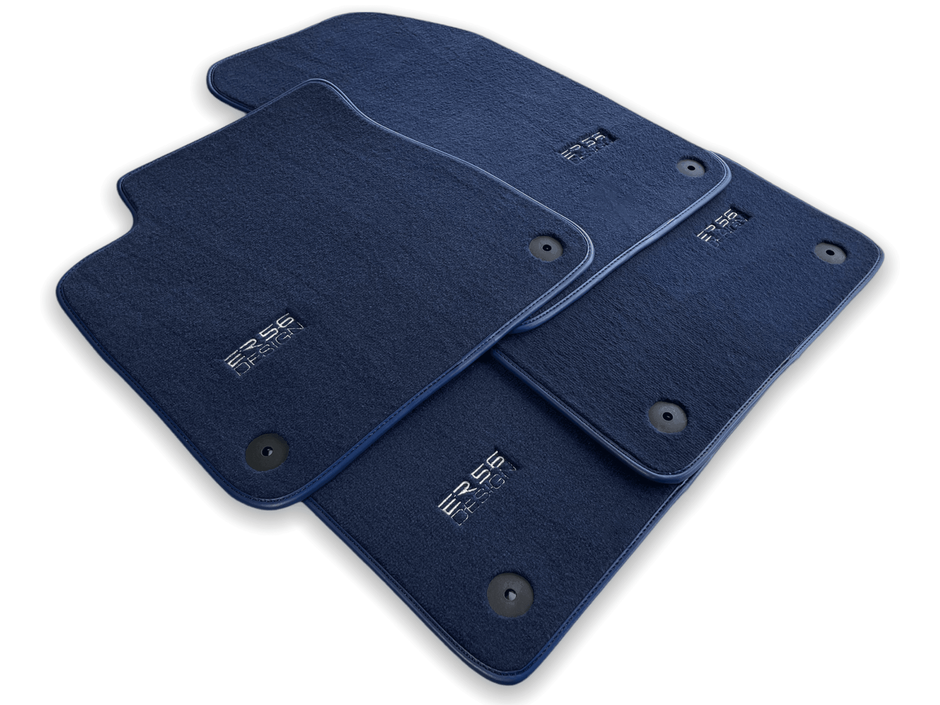 Dark Blue Floor Mats for Audi A5 - F53 Coupe (2020-2023) | ER56 Design - AutoWin