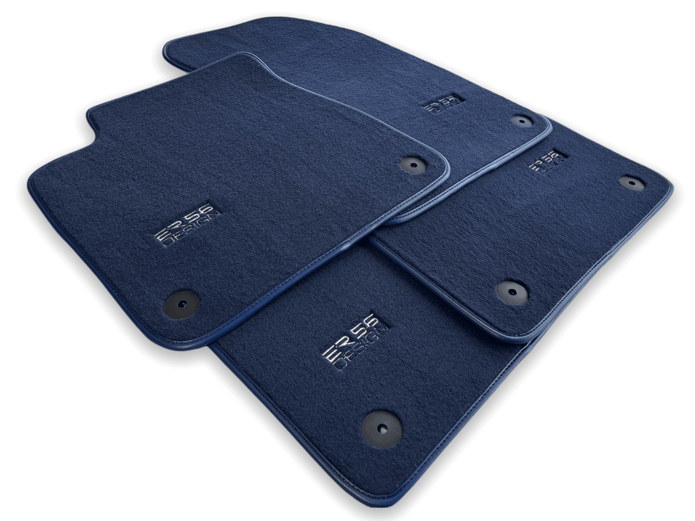 Dark Blue Floor Mats for Audi A6 - C6 Avant Long (2004-2008) | ER56 Design - AutoWin