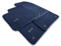 Dark Blue Floor Mats for Audi A6 - C8 Allroad Quattro (2019-2023) | ER56 Design - AutoWin