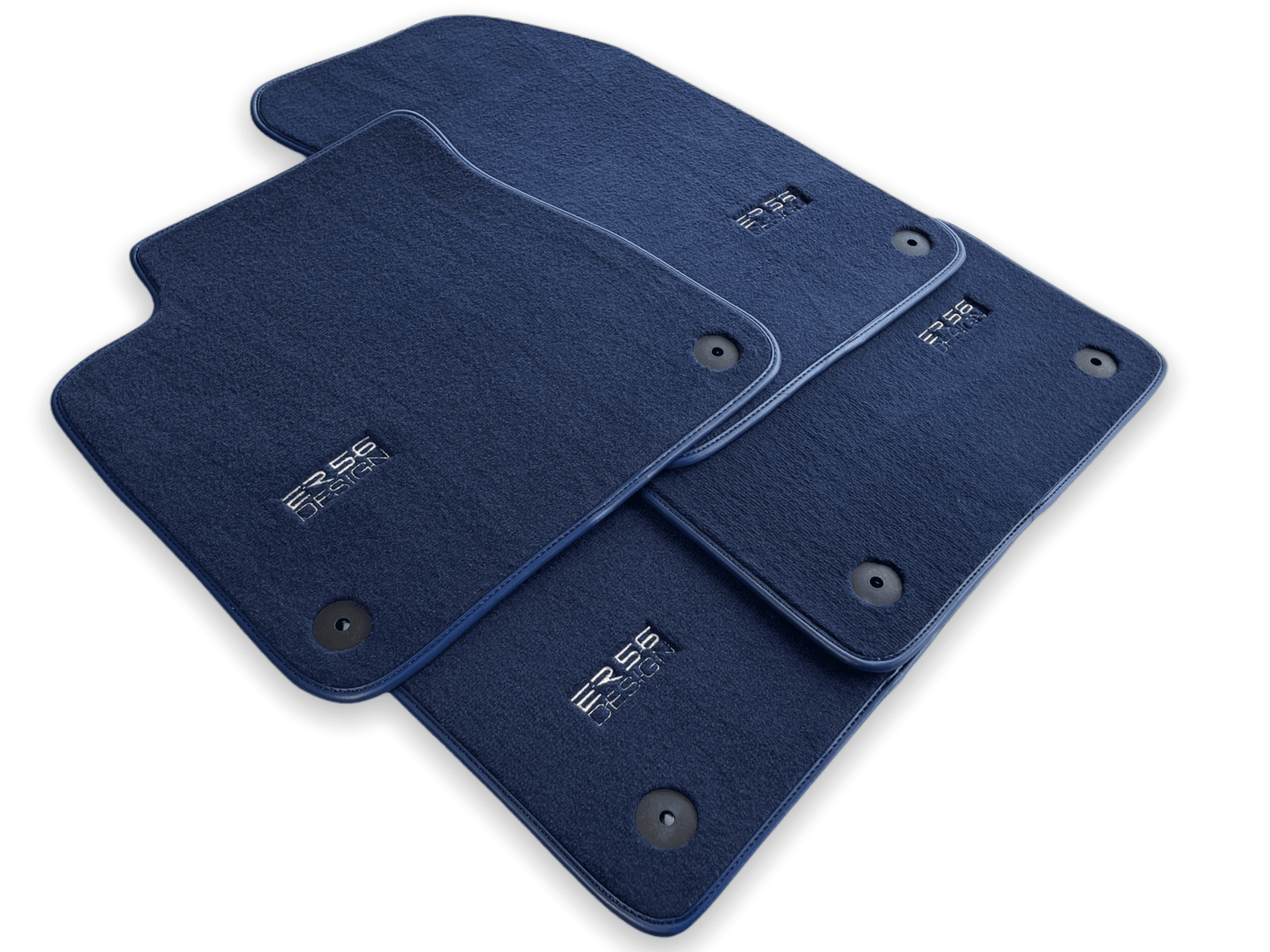 Dark Blue Floor Mats for Audi Q4 E-tron (2021-2024) | ER56 Design - AutoWin