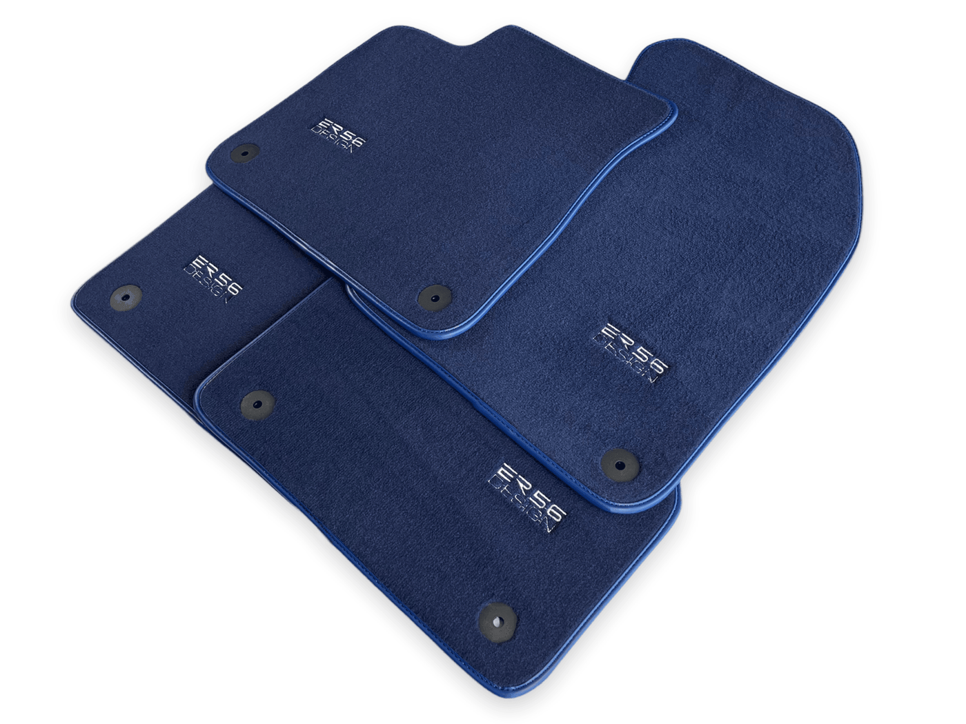 Dark Blue Floor Mats for Audi Q7 4M (2019-2023) | ER56 Design - AutoWin
