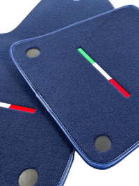 Dark Blue Floor Mats For Ferrari 599 Coupe 2006-2012 Italian Edition - AutoWin