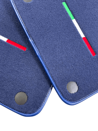 Dark Blue Floor Mats For Ferrari 599 Coupe 2006-2012 Italian Edition - AutoWin