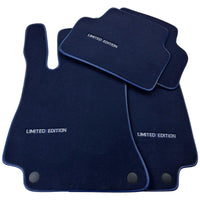Dark Blue Floor Mats For Mercedes Benz EQS-Class V297 (2021-2023) | Limited Edition - AutoWin