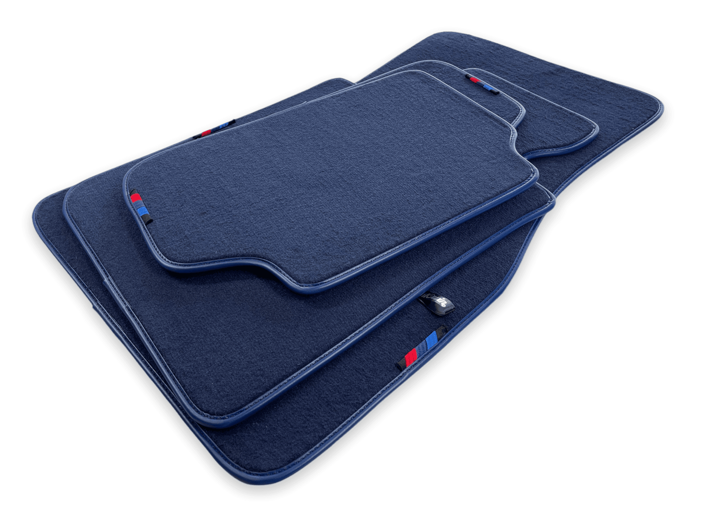 Dark Blue Mats For BMW 5 Series E34 Sedan With M Package - AutoWin