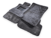 Dark Gray Sheepskin Floor Mats For Rolls Royce Phantom 2003–2016 Er56 Design Brand - AutoWin
