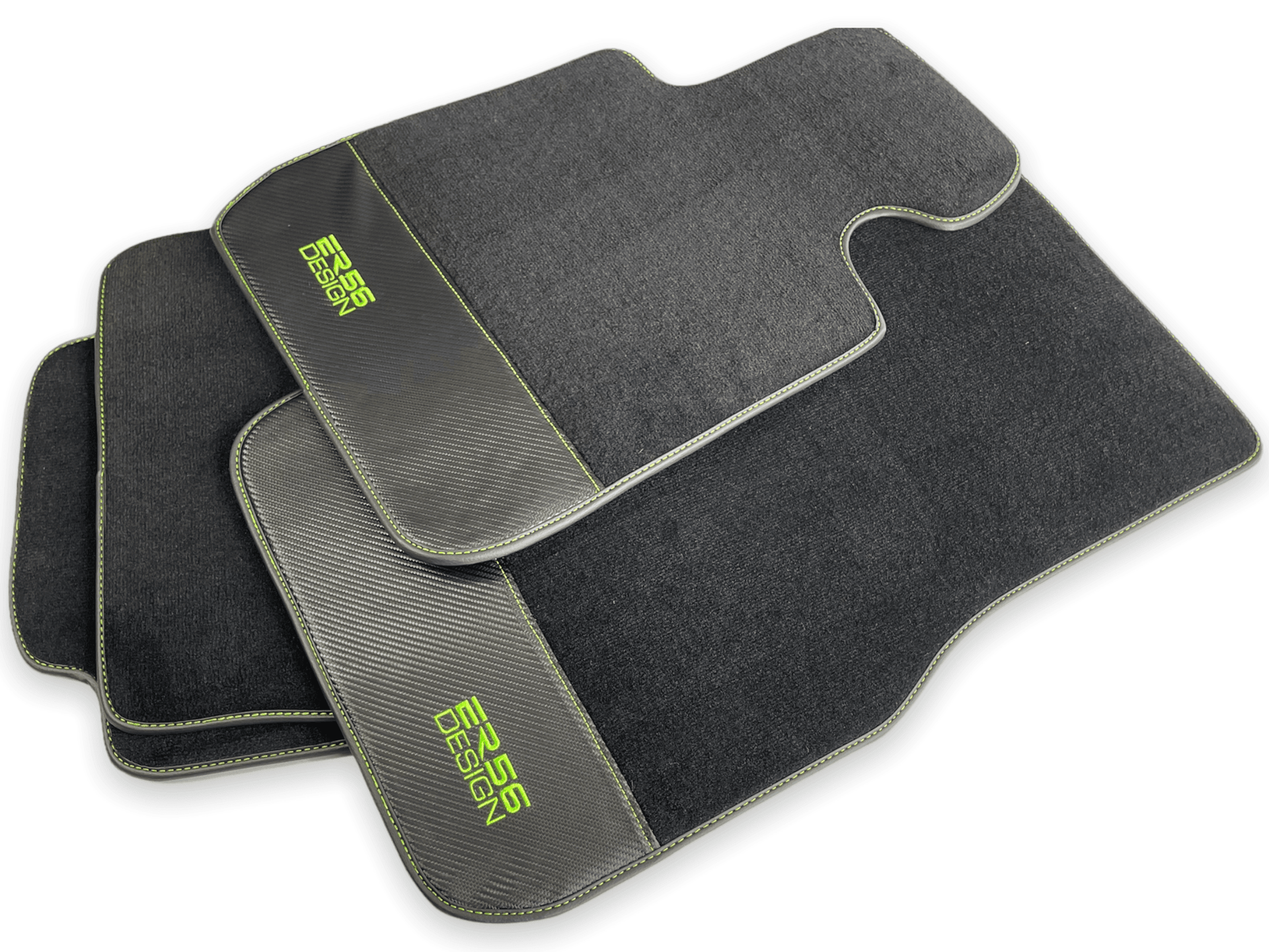 Floor Mats For BMW 3 Series E36 2-door Coupe Carbon Leather Er56 Design - AutoWin